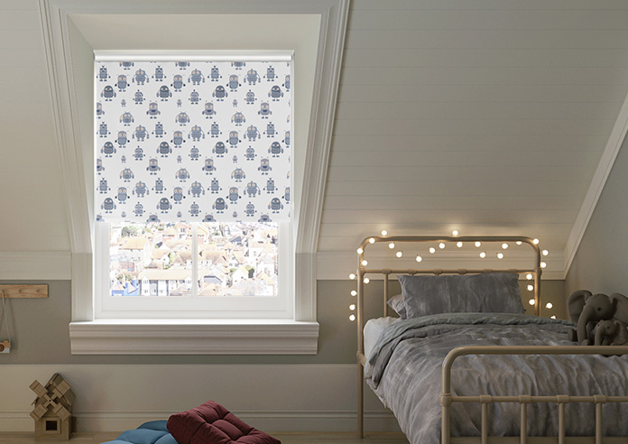 Robo Town, Cyborg Grey - Roller Blind - Image 3